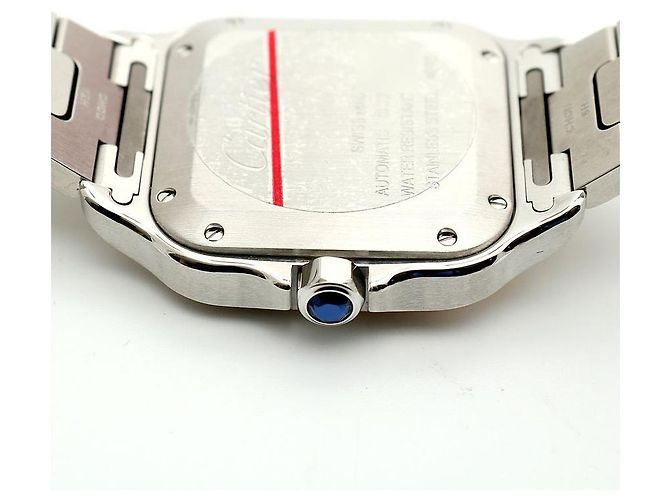 Cartier Relógio Santos Medium Masculino com Pulseira Extra e Caixa de Garantia Multicor - vista 15