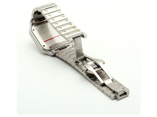 Cartier Relógio Santos Medium Masculino com Pulseira Extra e Caixa de Garantia Multicor - vista 21