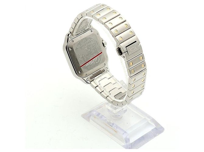 Cartier Relógio Santos Medium Masculino com Pulseira Extra e Caixa de Garantia Multicor - vista 7