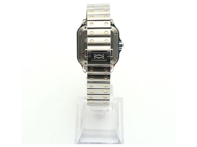 Cartier Relógio Santos Medium Masculino com Pulseira Extra e Caixa de Garantia Multicor - vista 8
