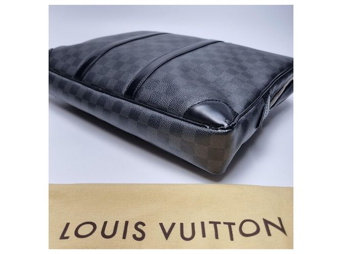Louis Vuitton Porte-documents Damier Graphite Marron - vue 14