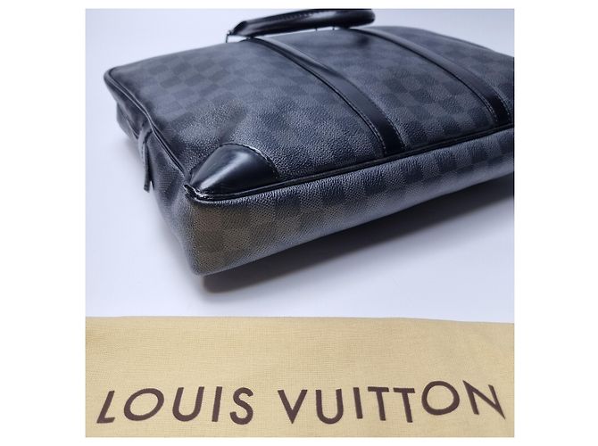 Louis Vuitton Porte-documents Damier Graphite Marron - vue 15
