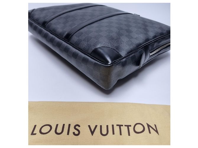 Louis Vuitton Porte-documents Damier Graphite Marron - vue 16