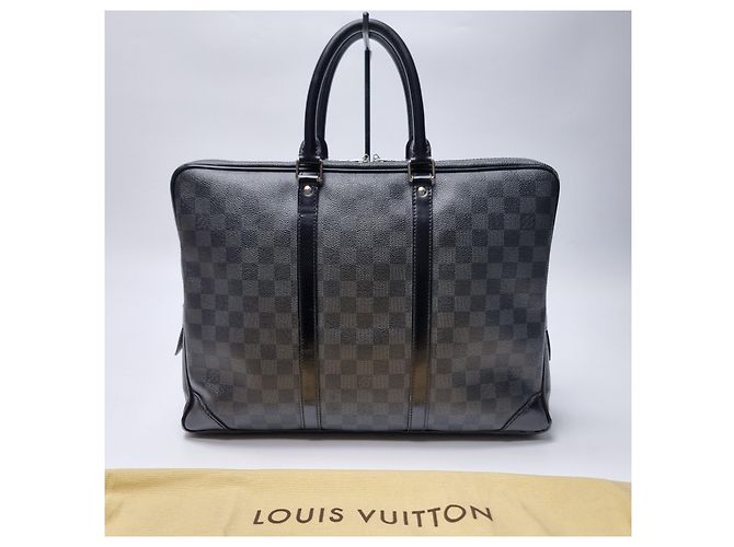 Louis Vuitton Porte-documents Damier Graphite Marron - vue 2