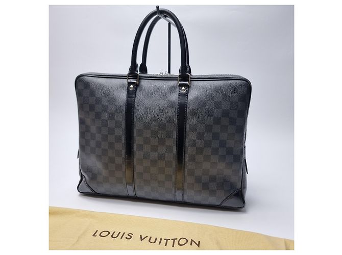 Louis Vuitton Porte-documents Damier Graphite Marron - vue 3