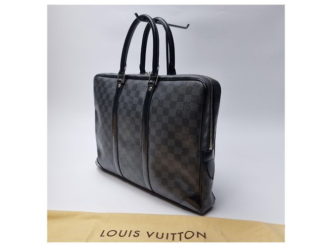Louis Vuitton Porte-documents Damier Graphite Marron - vue 6