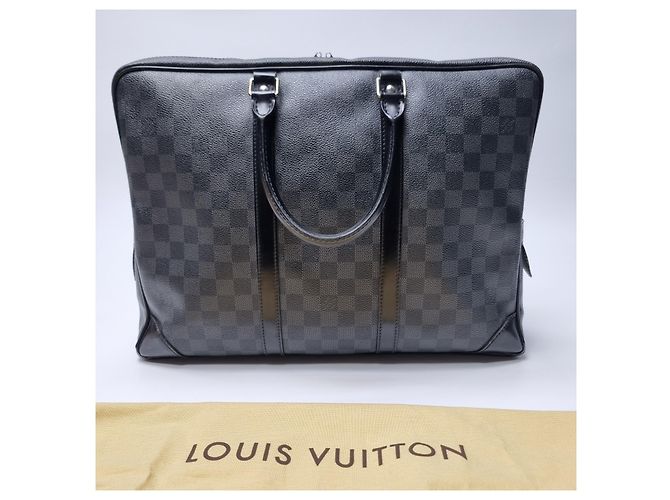 Louis Vuitton Porte-documents Damier Graphite Marron - vue 7