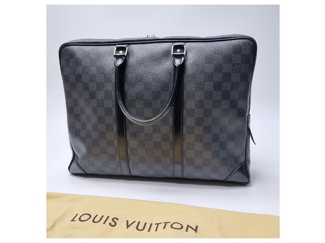 Louis Vuitton Porte-documents Damier Graphite Marron - vue 8