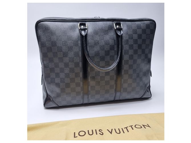 Louis Vuitton Porte-documents Damier Graphite Marron - vue 9