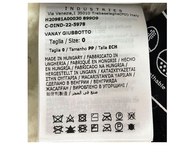 Moncler Casaco de lã xadrez de comprimento médio para mulher VANAY Authentic Multicor - vista 10