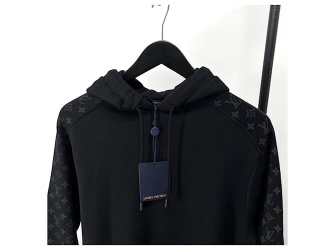 Louis Vuitton Kapuzenpullover mit langen Ärmeln Circle Monogram Schwarz - Ansicht 3