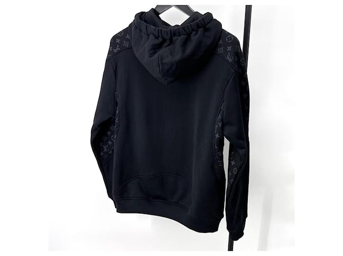 Louis Vuitton Kapuzenpullover mit langen Ärmeln Circle Monogram Schwarz - Ansicht 4