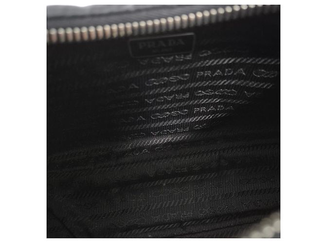 Prada Borsa Hobo Multi Tessuto in Nylon Crossbody Nero - vista 9