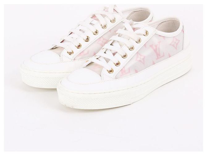 Louis Vuitton Stella Sneaker aus technischem Gewebe Weiß - Ansicht 2