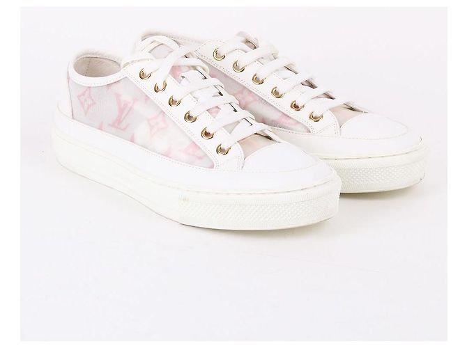 Louis Vuitton Stella Sneaker aus technischem Gewebe Weiß - Ansicht 4