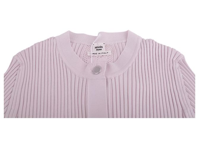 Hermès Cárdigan con botones para mujer Rosa - vista 8
