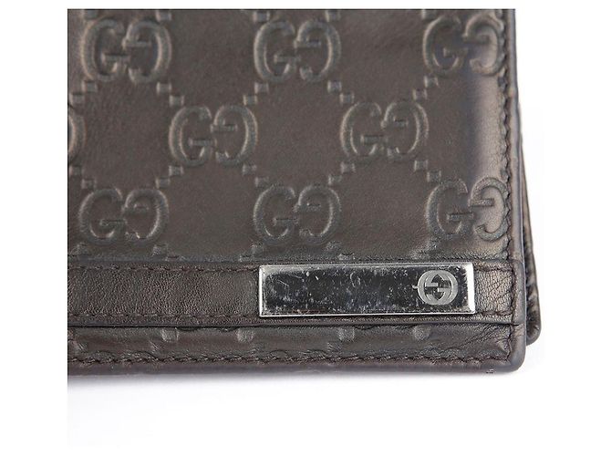 Gucci Dark Brown Sima Leather Bifold Wallet - view 10