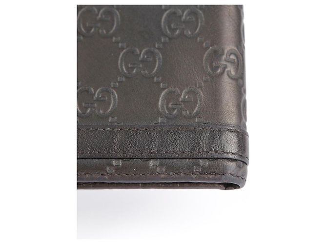 Gucci Dark Brown Sima Leather Bifold Wallet - view 13