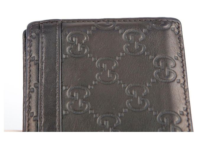 Gucci Dark Brown Sima Leather Bifold Wallet - view 14