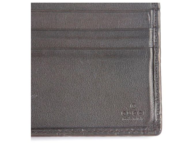 Gucci Dark Brown Sima Leather Bifold Wallet - view 18