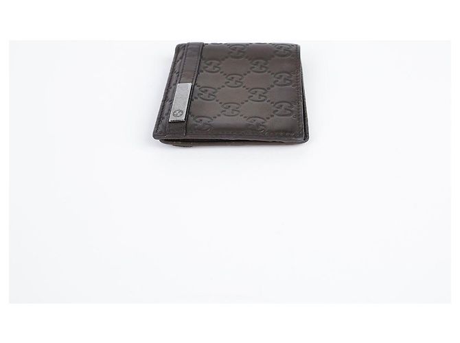 Gucci Dark Brown Sima Leather Bifold Wallet - view 6