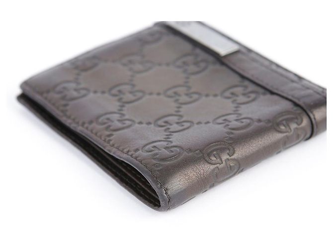 Gucci Dark Brown Sima Leather Bifold Wallet - view 8