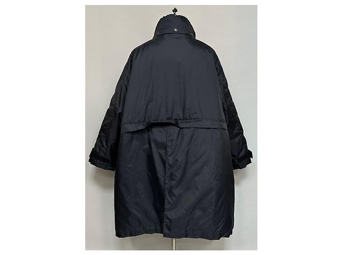 Balenciaga Giacca imbottita lunga oversize con logo Nero - vista 2
