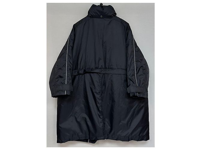 Balenciaga Giacca imbottita lunga oversize con logo Nero - vista 4