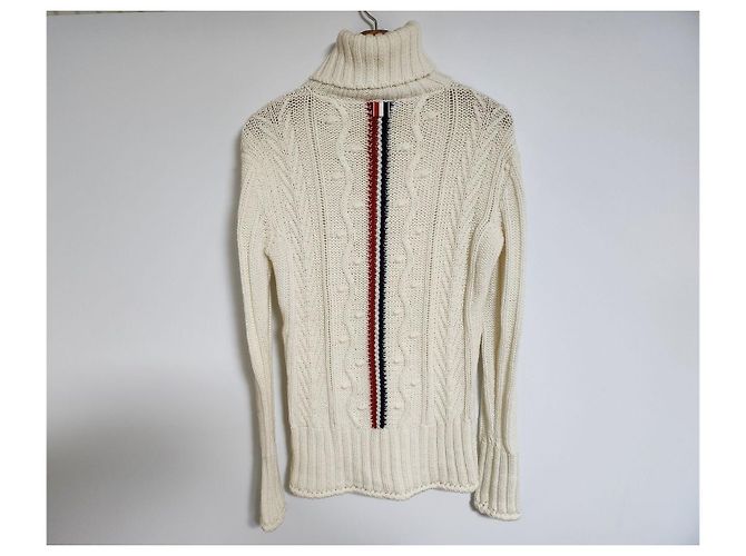 Thom Browne Aran Strick Rollkragenpullover für Damen Mehrfarben - Ansicht 8