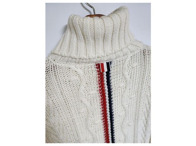 Thom Browne Aran Strick Rollkragenpullover für Damen Mehrfarben - Ansicht 9