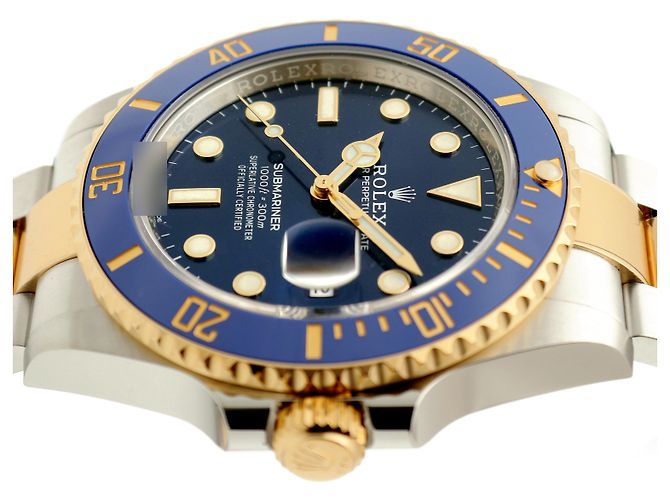 Rolex Nuovo Orologio Combo Submariner da Uomo con Quadrante Royal Blue e Certificato di Garanzia - vista 12