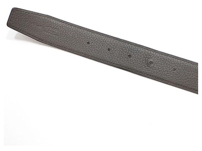Hermès au Carre Reversible Dual-Sided Belt Brown - view 11