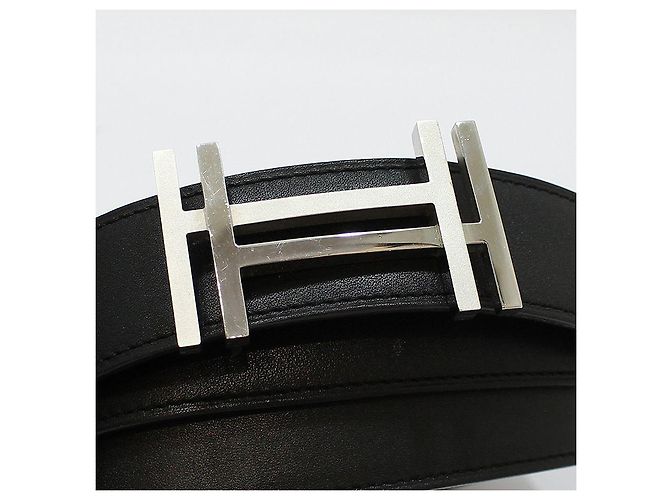 Hermès au Carre Reversible Dual-Sided Belt Brown - view 8