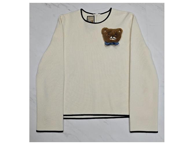 Gucci Kai Brosche aus Seide-Baumwoll-Strick Silber - Ansicht 3