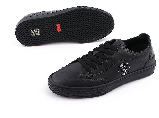 Hermès Sneakers con stampa firma Nero - vista 12