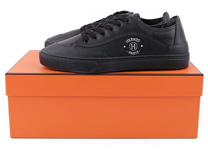 Hermès Sneakers con stampa firma Nero - vista 13