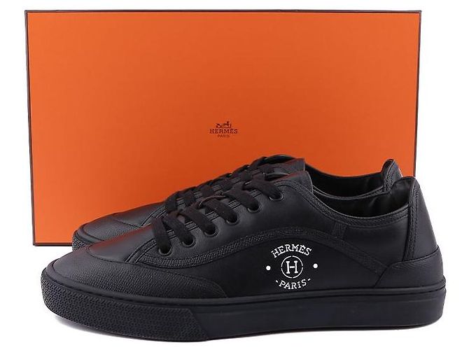 Hermès Sneakers con stampa firma Nero - vista 15