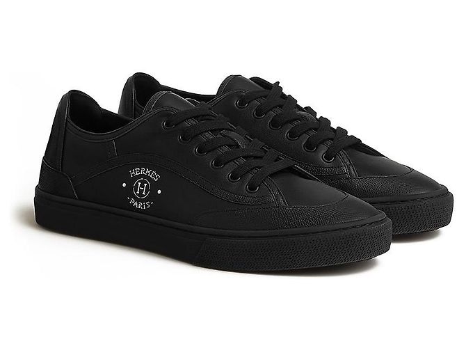 Hermès Sneakers con stampa firma Nero - vista 4