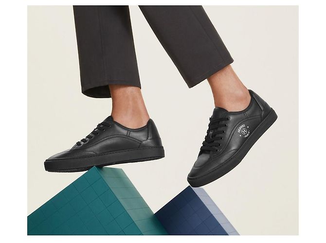 Hermès Sneakers con stampa firma Nero - vista 5