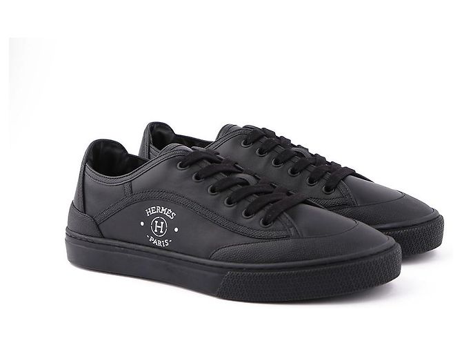 Hermès Sneakers con stampa firma Nero - vista 8