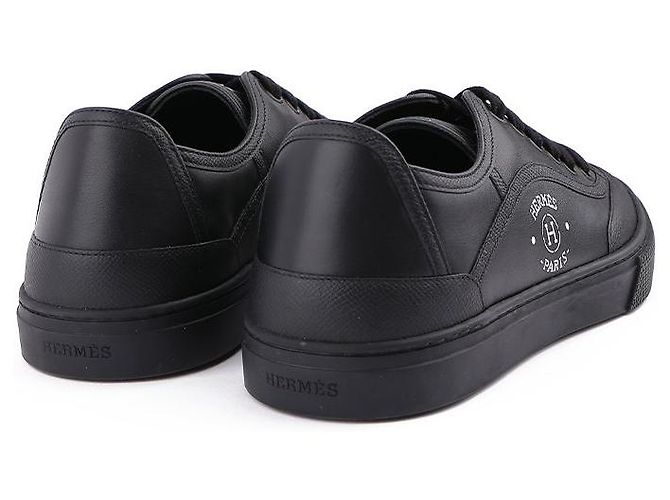 Hermès Sneakers con stampa firma Nero - vista 9