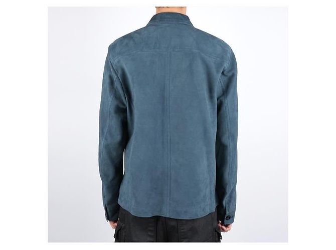 Tom Ford Lightweight Suede Jacket Blue - view 12
