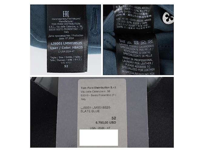 Tom Ford Lightweight Suede Jacket Blue - view 16