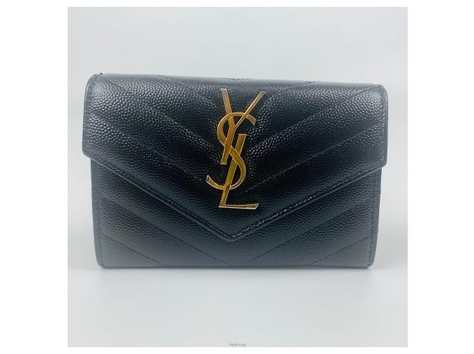 Saint Laurent Matelassé Mono Mini Wallet - Ansicht 2
