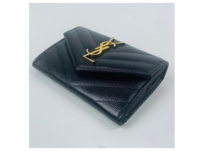 Saint Laurent Matelassé Mono Mini Wallet - Ansicht 6
