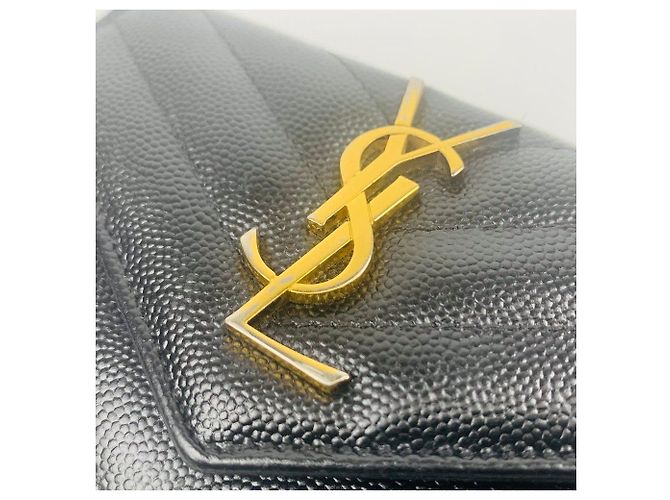 Saint Laurent Matelassé Mono Mini Wallet - Ansicht 7