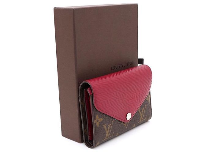 Louis Vuitton Cartera compacta Marilou en Monogram Épi Fuchsia Multicolor - vista 2