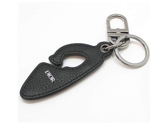 Dior Bag Charm Keyring Holder Black - view 3