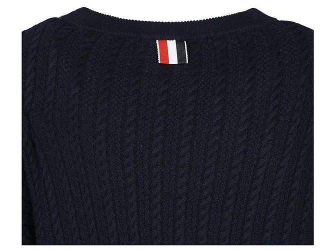 Thom Browne Maglione a trecce classico Nero - vista 10
