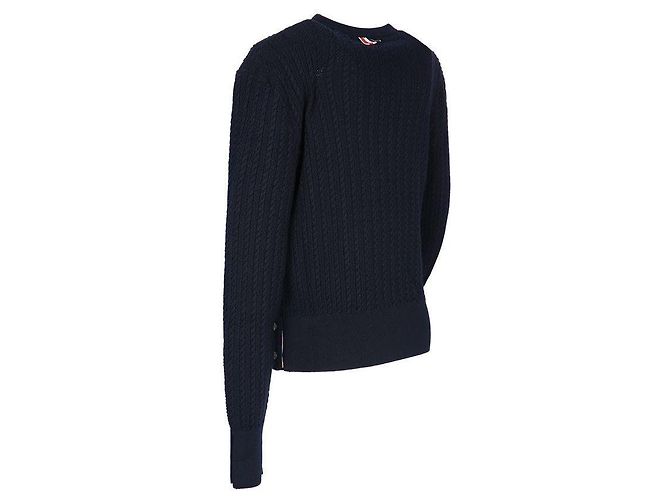 Thom Browne Maglione a trecce classico Nero - vista 6
